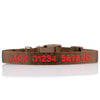 Personalised Dog Collar - Embroidered - Nylon