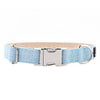 Hemp Dog Collar - Personalised Classic Embroidered, Metal  Buckle