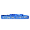 Personalised Cat Collar - Nylon with Safety Release Buckle
