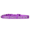 Personalised Cat Collar - Nylon with Safety Release Buckle